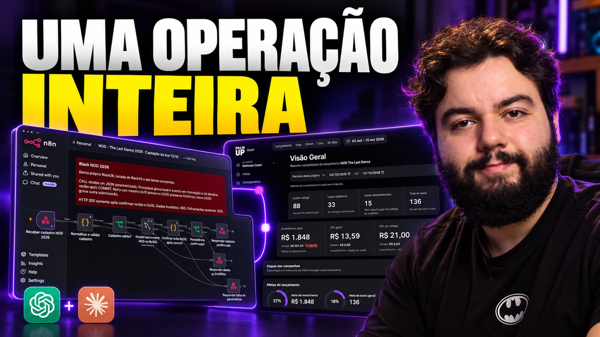 Como montei uma Black Friday com IA: páginas, automações e dados